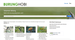 Desktop Screenshot of burunghobi.com