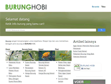 Tablet Screenshot of burunghobi.com